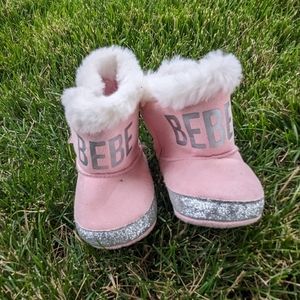 BEBE baby girl boots 0-3 months NWOT